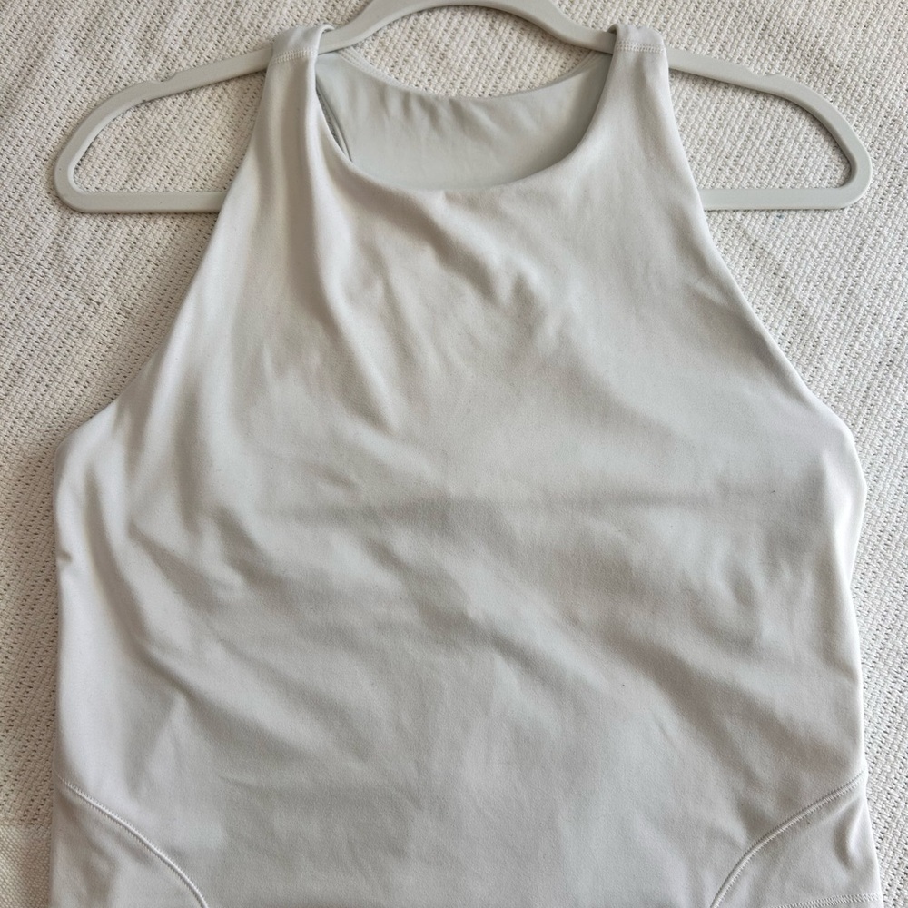 All in Motion White Tank Top